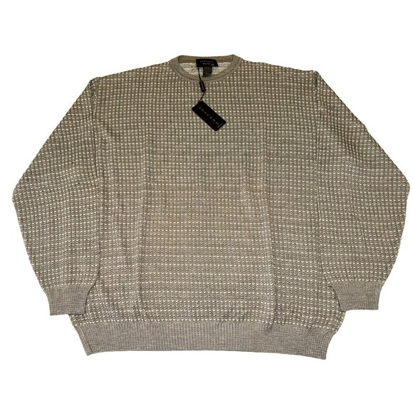 NWT Toscano Gray Light Weight Made in Italy Sweater Size Mens 2XL XXL - Picture 1 of 10